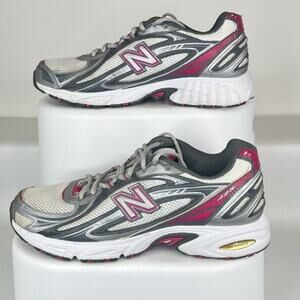 New Balance 425 Women’s Size 10 Silver Pink Mesh Running Shoes Sneakers Made USA